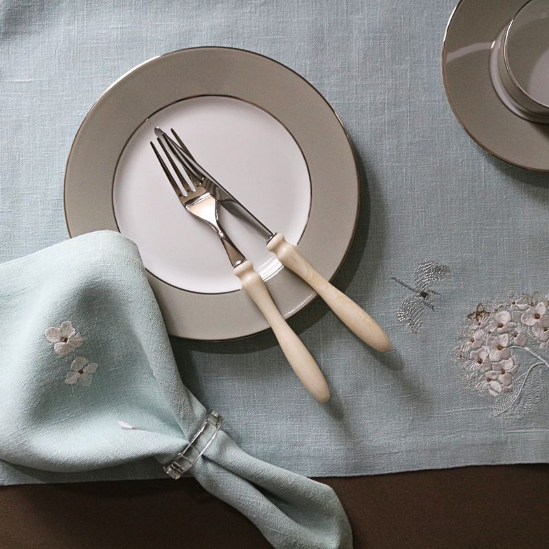 リモージュ ケーキプレート プラティンパールグレイ19.5