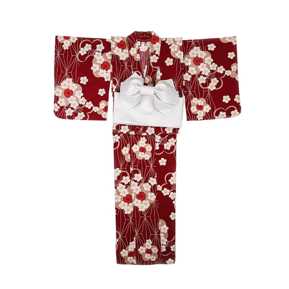 プチプラレディース 着物 仕立て上がり 花柄 9点セット 浴衣・結び帯