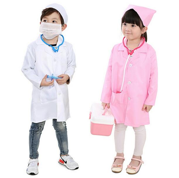 プチプラキッズ ナース服 白衣 看護婦 コスプレ ハロウィン パーティー コスプレ衣装 帽子 セット 子供用通販