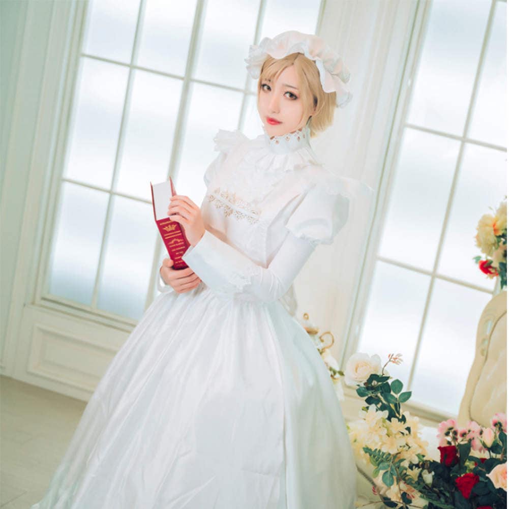 プチプラドレス コスプレ ワンピース 白 コスチューム 大きいサイズ 長袖 お嬢様 プリンセス風通販 プチプラドレス コスプレ ワンピース 白 コスチューム 大きいサイズ 長袖 お嬢様 プリンセス風通販