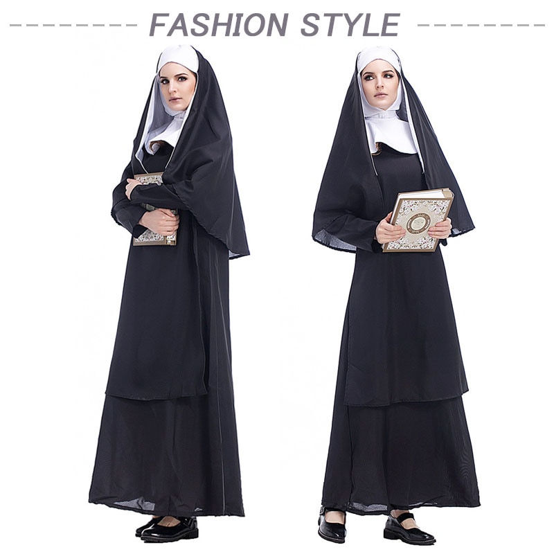 プチプラハロウィン コスプレ修道女衣装 仮装 大人用 レディース