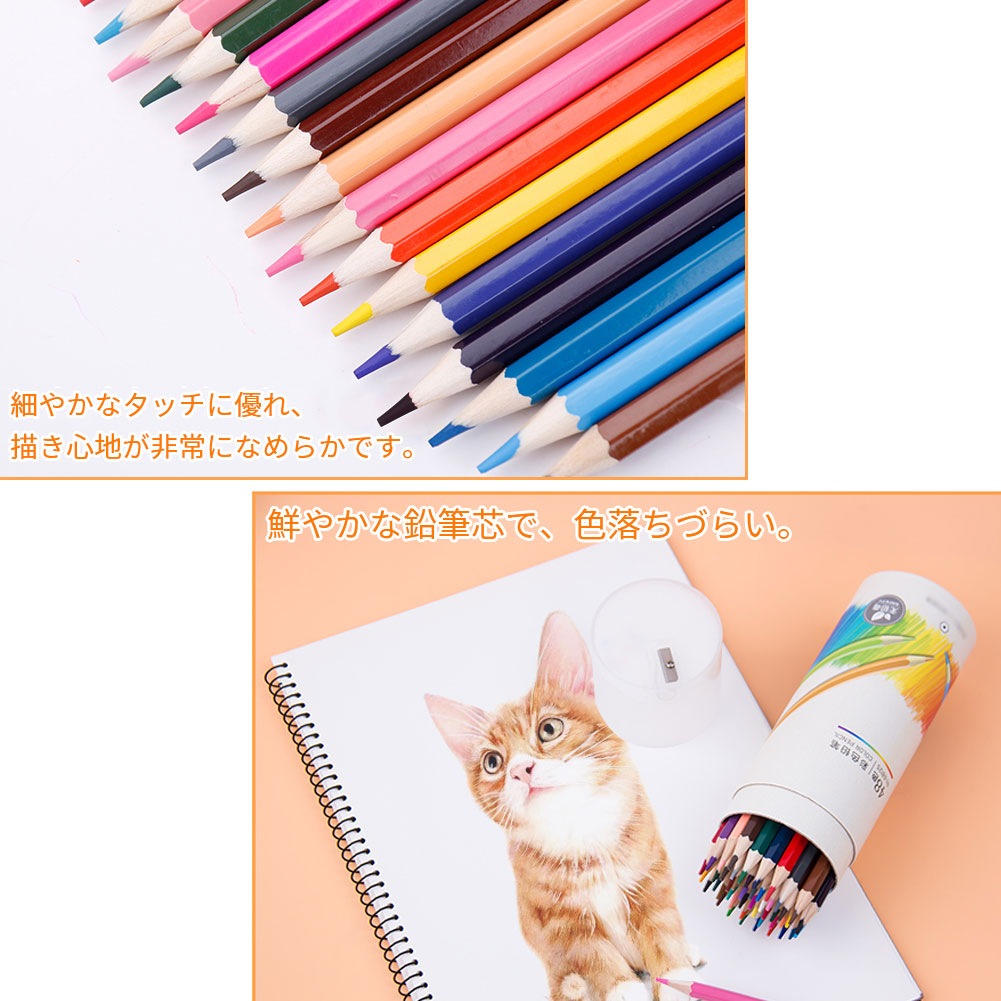 色鉛筆新品まとめて プチプラ【在庫処分】色鉛筆 48色セット 鉛筆 筆記具 文房具 文具 ぬり