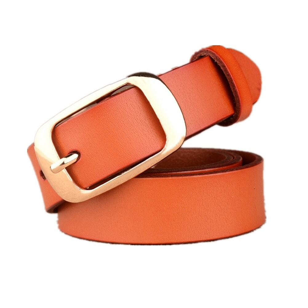 プチプラレディース レザーベルト 百搭 ファッション ゴールド
