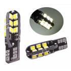 12V����T10/T16 CANBUS����󥻥顼��¢LED 2835SMD 24Ϣ �ݥ������ �ʥ�С��� �ۥ磻�� 6500K 2�ܥ��å�