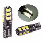 12V����T10/T16 CANBUS����󥻥顼��¢LED 3014SMD 24Ϣ �ݥ������ �ʥ�С��� �ۥ磻�� 6500K 2�ܥ��å�