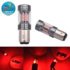 2�ĥ��å� �֥졼���饤�� S25 1157 3030 22SMD �� �����å� LED�Х�� ���ȥåץ��� �Хå��ե������� ���� �Ѵ� Ķ�⵱�� DC12V-24V �ŵ�22