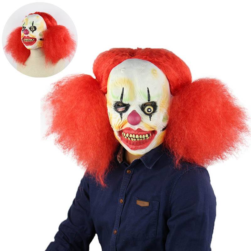 プチプラハロウィンマスク コスプレマスク フェイスマスク ピエロ 仮面