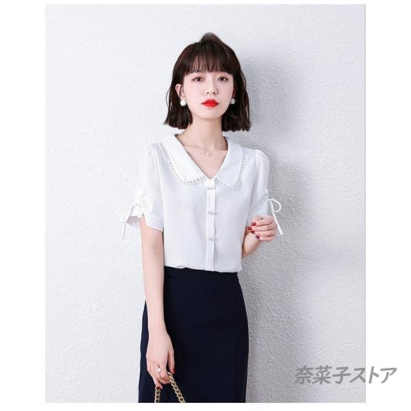 プチプラポロシャツ シフォンブラウス レディース シャツ