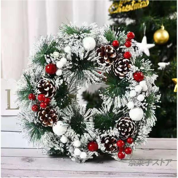 プチプラ30cm クリスマスリース クリスマス飾り 玄関飾り スワッグ