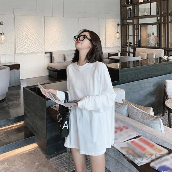 プチプラ送料無料 ロングTシャツ レディース ゆったりシャツ