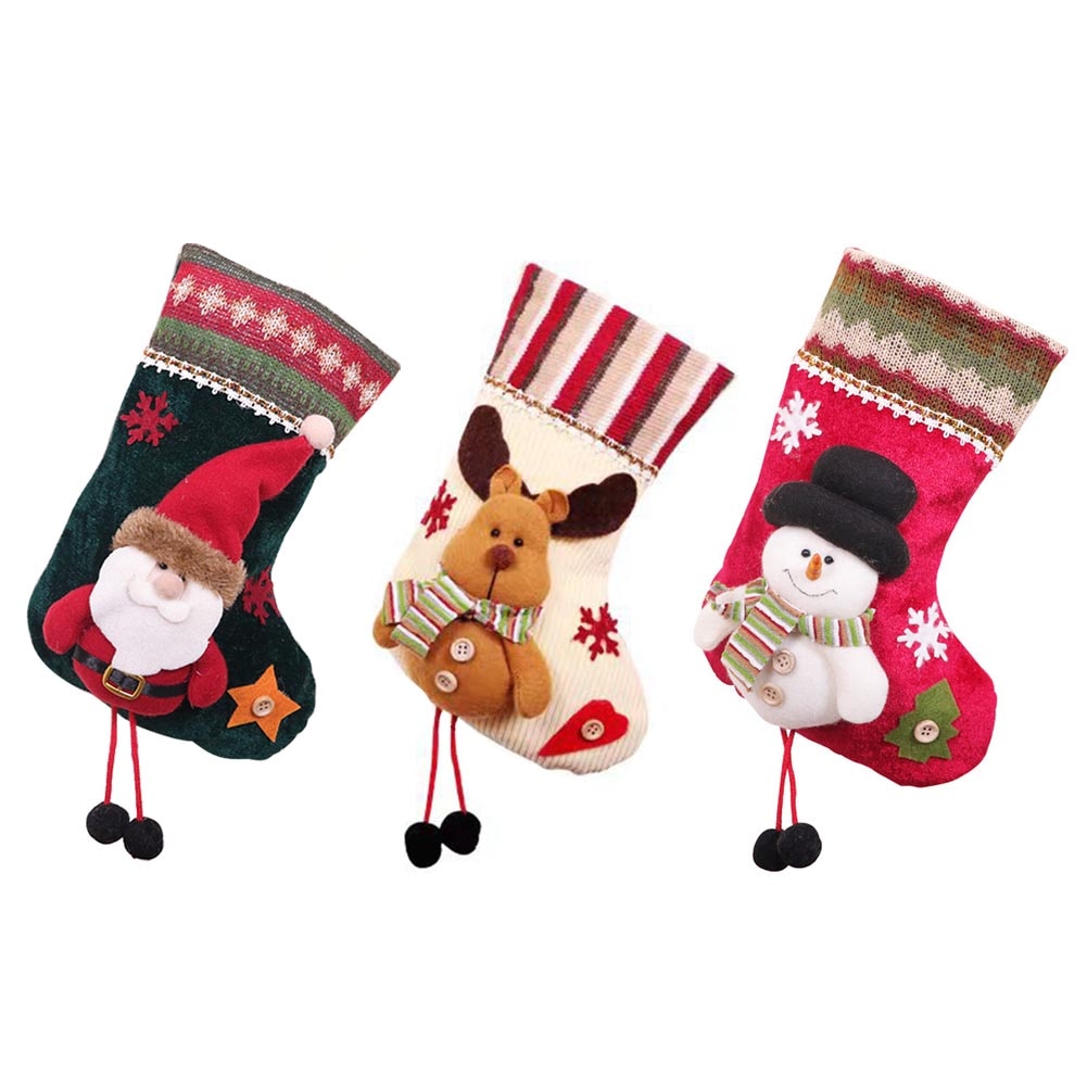 プチプラクリスマス 靴下 サンタ プレゼント クリスマスツリー