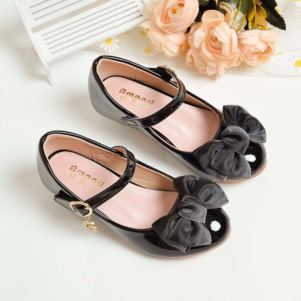 女の子 ラインストーン 靴 バレエシューズ 蝶結び飾りドレスシューズ マジックテープ ラウンドトゥ ぺたんこ パーティー イベント 滑り止め 心地良い ヤク] 蝶結び 付き キッズ バレエシューズ 子供服 ラインストーン