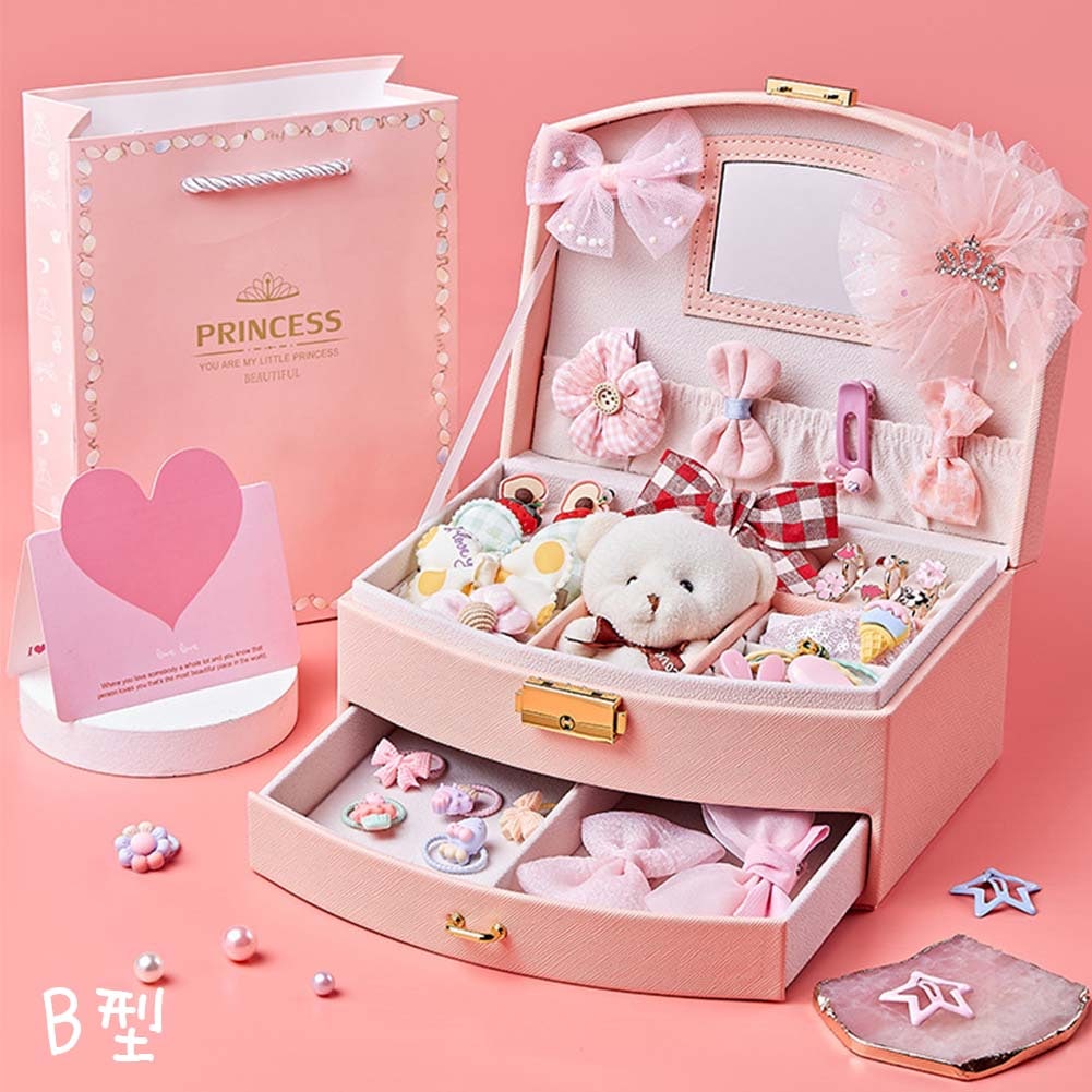 プチプラジュエリーボックス キッズ 宝石箱 バスケット 収納ボックス