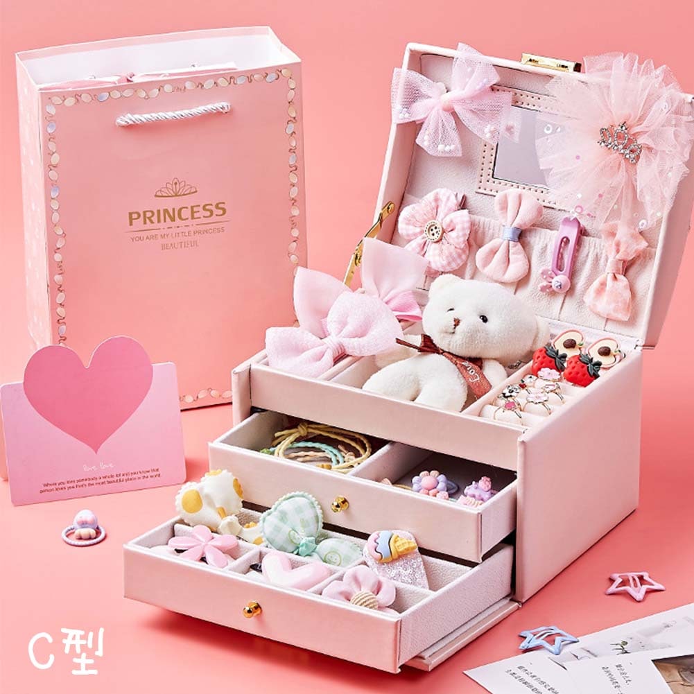 プチプラジュエリーボックス キッズ 宝石箱 バスケット 収納ボックス