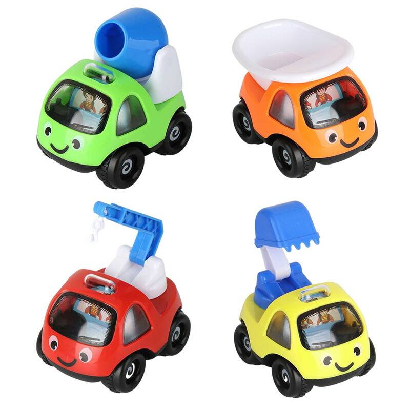 【なぁーちゃん】はたらく車のセット プチプラミニカーセット 4個 車セット 車おもちゃ 建設車両 働く