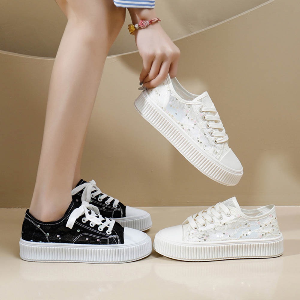 特別限定価格　美品です♡MSGMのゴブラン柄が珍しいレースアップシューズ MUUM ムーム 美脚効果 7835 厚底 インヒールスニーカー