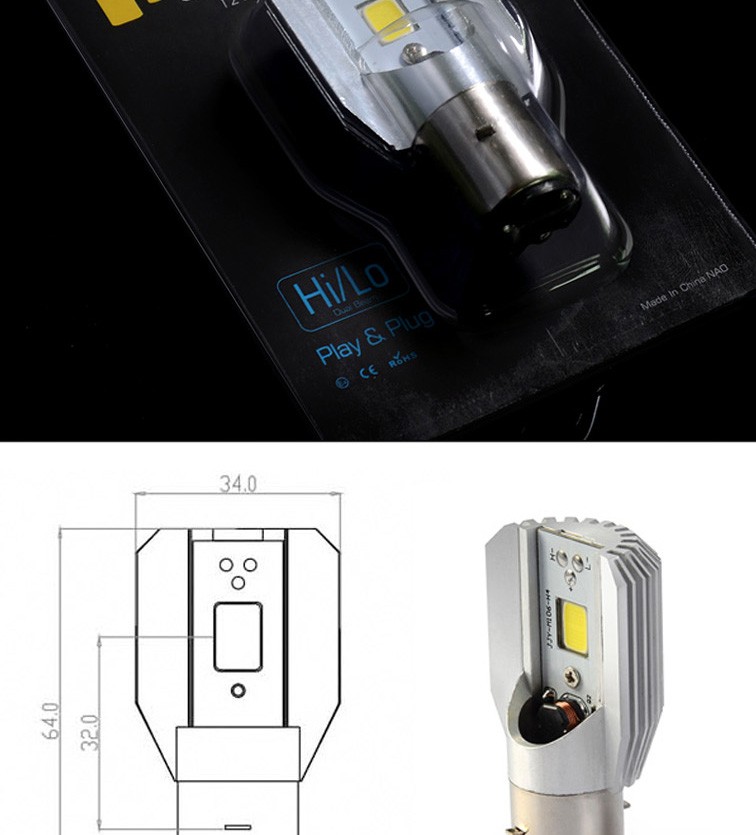 ľή�����⵱�ٽ�������LED�Х�֥��å� LED�إåɥ饤�� LED�Х����إåɥ饤�� �������� BA20D Hi/Lo���ء�1ǯ�ݾڡ�