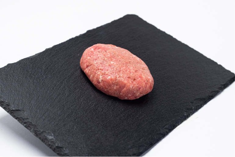 沖縄県産 黒毛和牛 塩ハンバーグ　150g×4個 /ハンバーグ専用塩付き　送料別