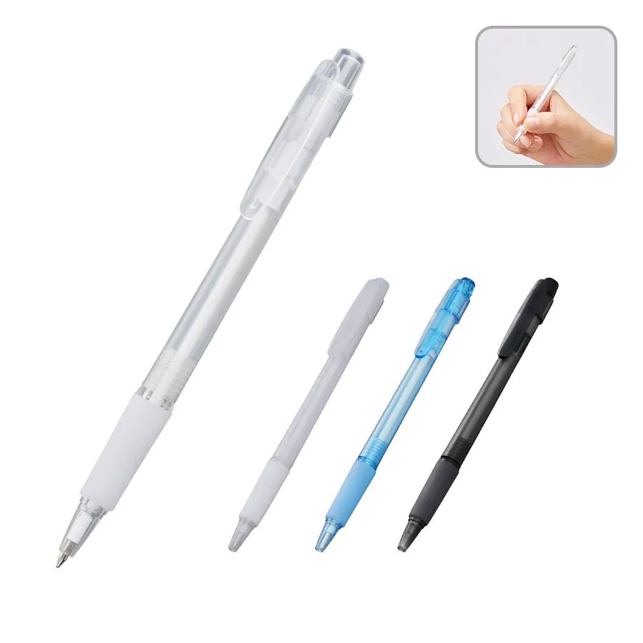 スカッシュボールペン【ホワイト】(再生ABS)