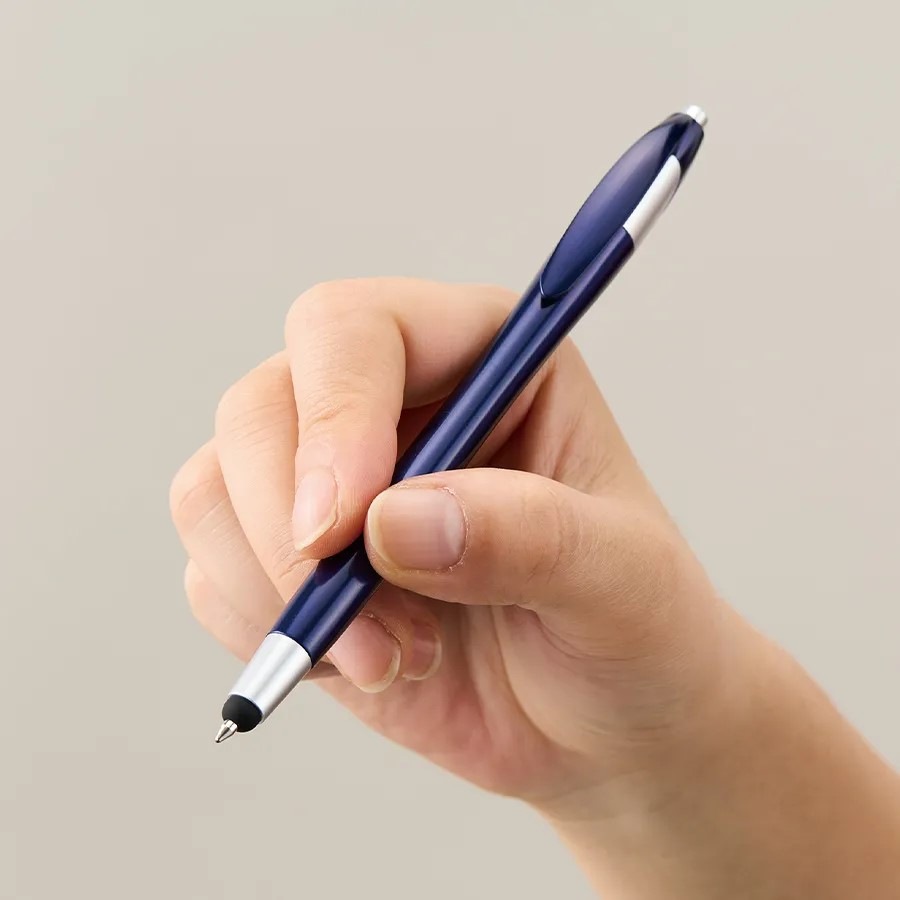 デュアルライトタッチペン【ネイビー】（再生ABS）