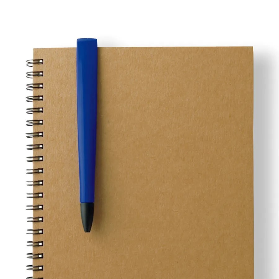 ラペルボールペン【スモークブルー】（再生ABS）