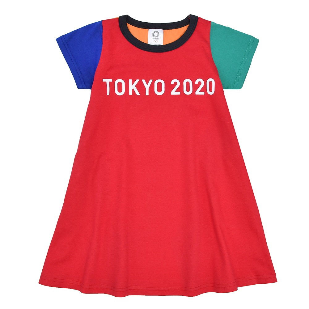 キッズガールズ マルチパターンワンピース 東京オリンピックエンブレム マルチカラー 東京オリンピック競技大会 公式ライセンス商品 Style Place