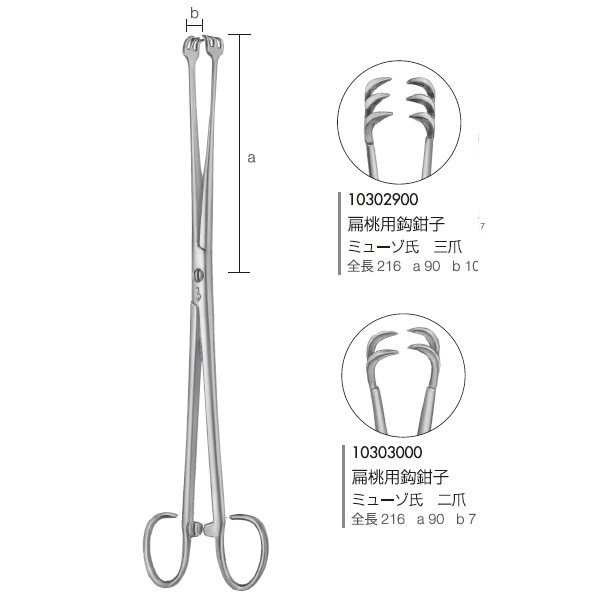永島医科 喉頭鉗子 フレンケル氏