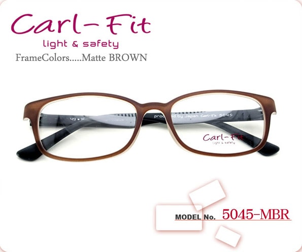 激安メガネ通販】 Carl-Fit 5045-BK カールフィットProduced by Japan