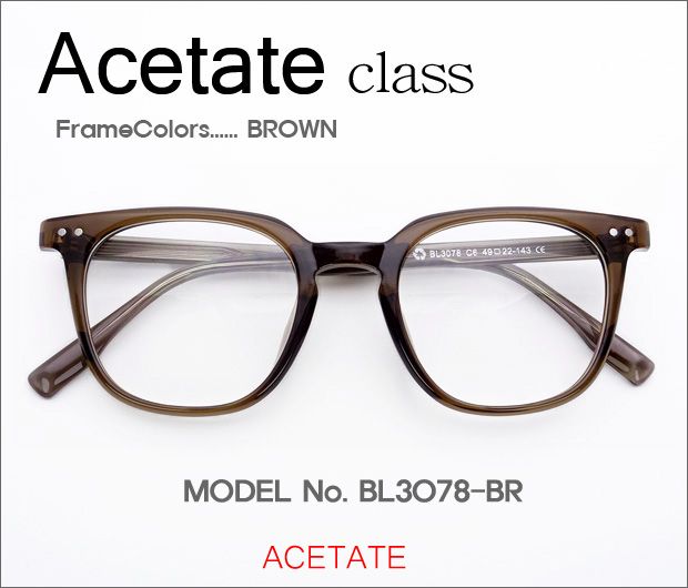 �ڷ�¥ᥬ�����Ρ� Acetate���饹 BL3078-BR