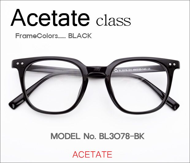 �ڷ�¥ᥬ�����Ρ� Acetate���饹 BL3078-BK