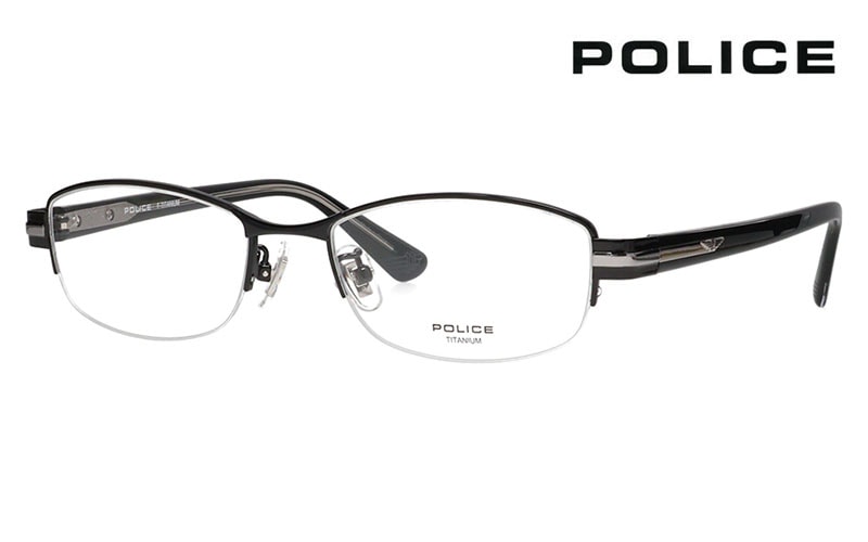 VPLM42J 0530 52 ポリス POLICE  メガネ スクエア ハーフリム ナイロール メタル ジャパンモデル メンズ チタニウム|商品検索