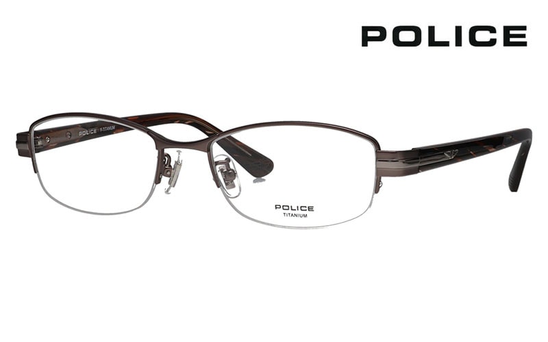 VPLM42J 0627 52 ポリス POLICE  メガネ スクエア ハーフリム ナイロール メタル ジャパンモデル メンズ チタニウム|商品検索