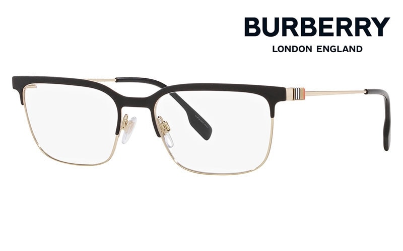 BE1375 1109 56 バーバリー メガネ 眼鏡 B ICON DOUGLAS メタル メンズ MADE IN ITALY サーモント ブロー 