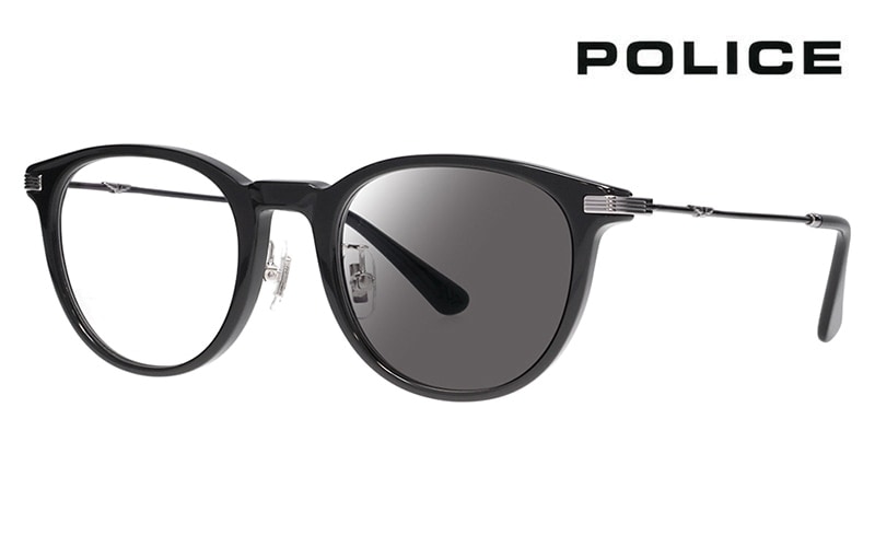 SPLM34J 700W 49 ポリス POLICE  サングラス 2024年モデル ジャパンモデル HIGHWAY ハイウェイ  ボストン コンビネーション  チタニウム 調光レンズ フォトクロミッ
