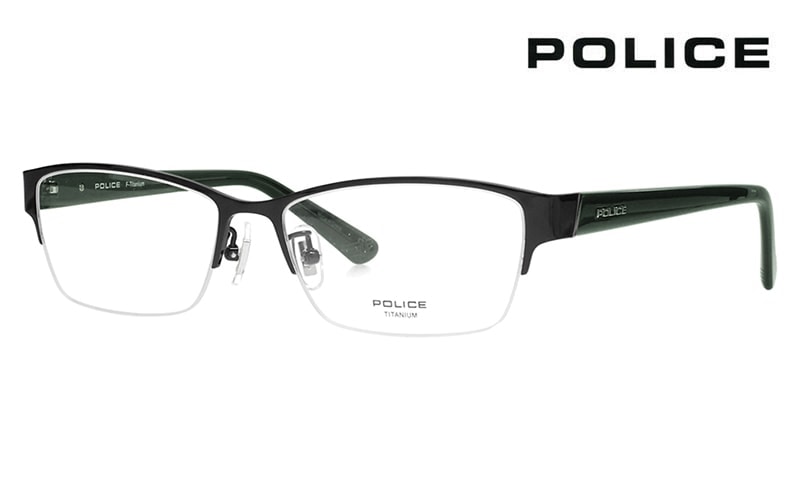 VPLM46J 0530 54 ポリス POLICE  2024年モデル 2024年モデル スクエア チタン メンズ ハーフリム ナイロール|商品検索