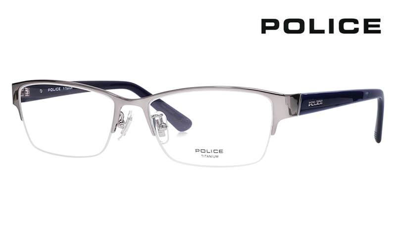 VPLM46J 0568 54 ポリス POLICE  2024年モデル 2024年モデル スクエア チタン メンズ ハーフリム ナイロール|商品検索