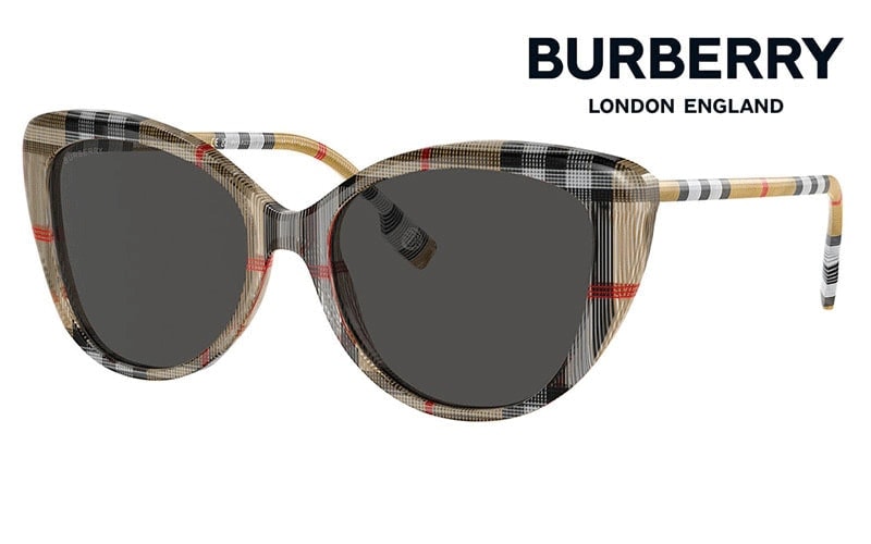 BE4407F 408787 54 BURBERRY バーバリー キャットアイ  ローブリッジフィット セル レディース