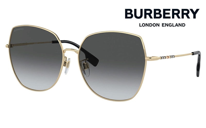 BE3136D 1109T3 60 BURBERRY バーバリー アジアンフィット スクエア  メタル クラシック 