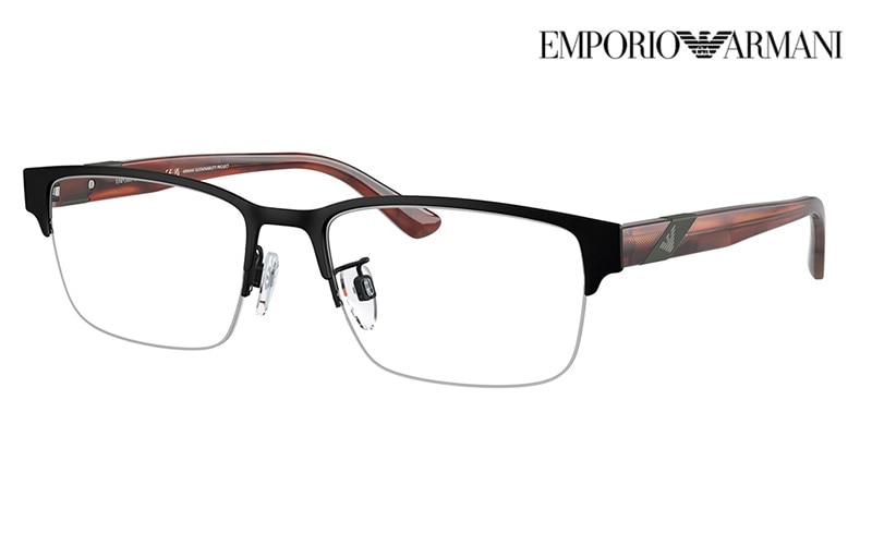 EA1129 3192 55 エンポリオアルマーニ EMPORIO ARMANI スクエア  ハーフリム メンズ 