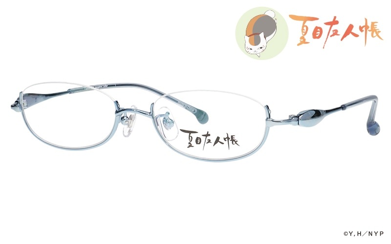 nyc-001-1 ナイロール ライトブルー 夏目友人帳コラボ眼鏡 ニャンコ先生 アンダーリム|商品検索