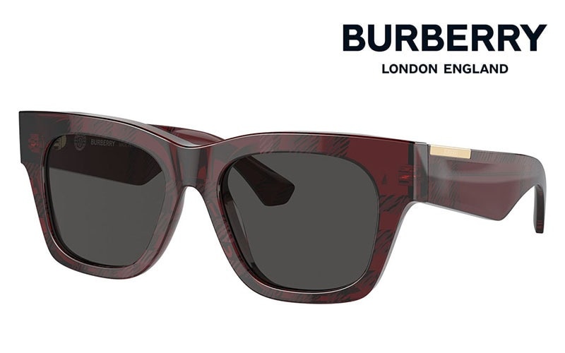 BE4424F 411587 52 バーバリー BURBERRY  フルフィットモデル レディース MADE IN ITALY スクエア ウェリントン