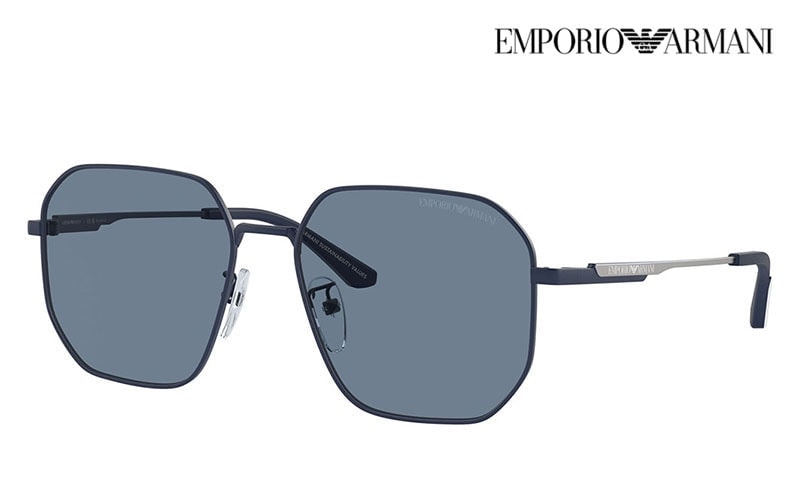 EA2154D 30182V 57 EMPORIO ARMANI エンポリオアルマーニ サングラス 偏光 パイロット アジアンフィット メンズ 　