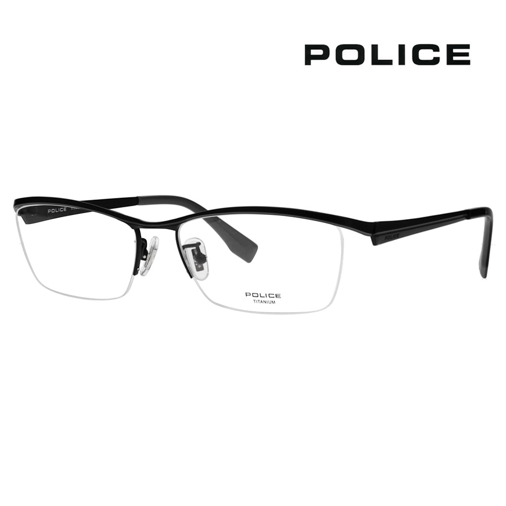 VPLR34J 0531 56 POLICE メンズ スクエア ナイロール ブロー ジャパン