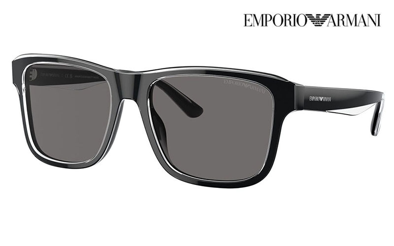 EA4208F 605187 57 EMPORIO ARMANI セル スクエア メンズ フルフィットモデル 偏光