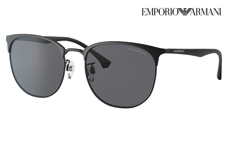 EA2122D 300181 56 EMPORIO ARMANI エンポリオアルマーニ サングラス メタル ウェリントン メンズ アジアンモデル 偏光　