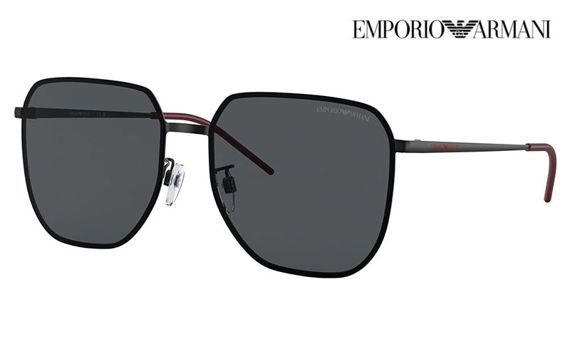 EA2135D 319187 60 EMPORIO ARMANI エンポリオアルマーニ サングラス メタル スクエア メンズ アジアンモデル　