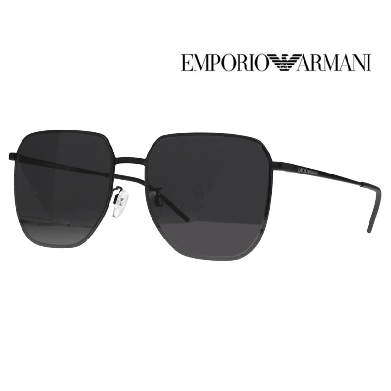 EA2135D 300187 60 EMPORIO ARMANI エンポリオアルマーニ サングラス メタル スクエア メンズ アジアンモデル　