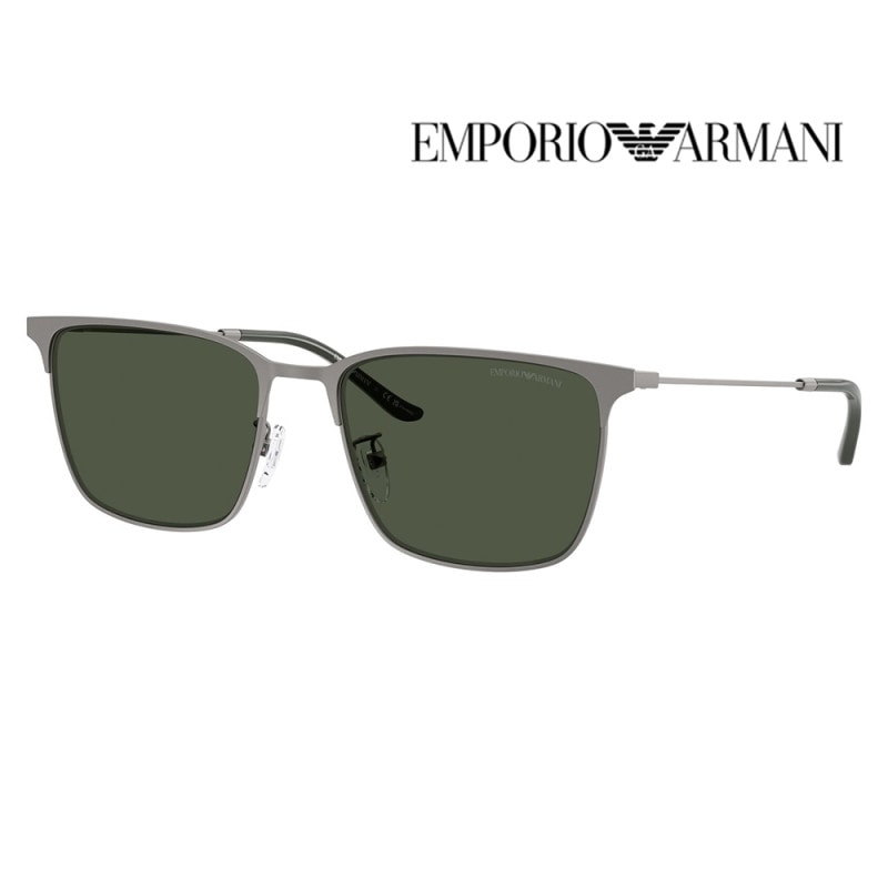 EA2164D 30039A 57 EMPORIO ARMANI エンポリオアルマーニ サングラス メタル レクタングル メンズ アジアンモデル 偏光　|商品検索