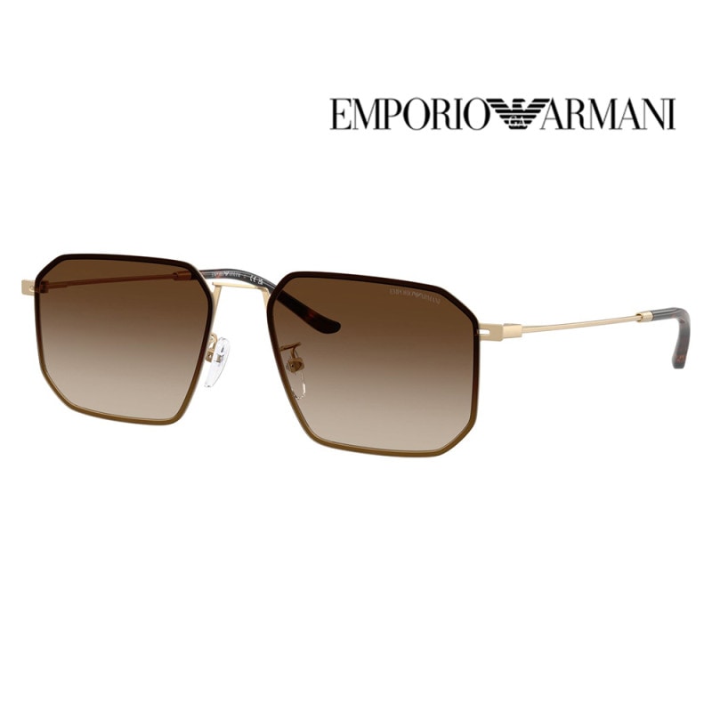 EA2165D 300213 58 EMPORIO ARMANI エンポリオアルマーニ サングラス メタル イレギュラー メンズ アジアンモデル 　