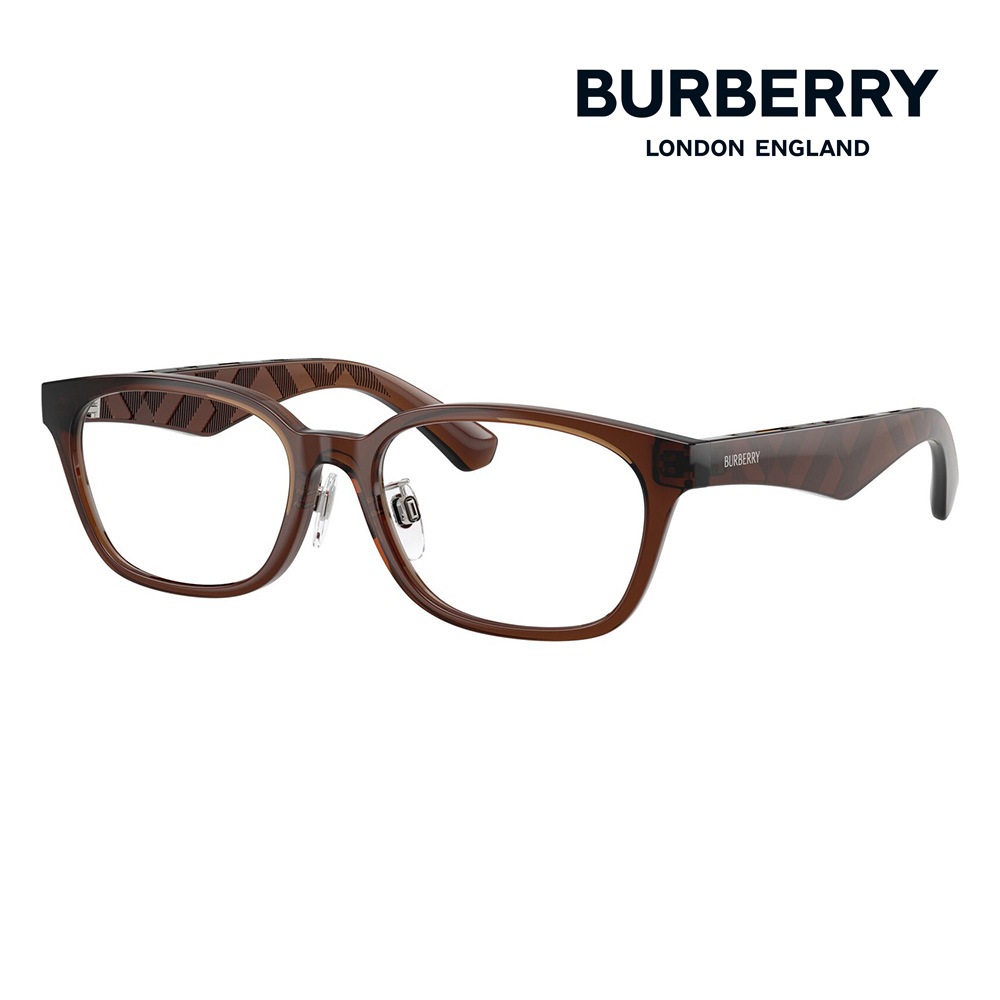 正規品 BURBERRY スクエア ダークブラウン メガネ J644 BE2436D 4116 53 バーバリー メガネ アジアンデザイン スクエア